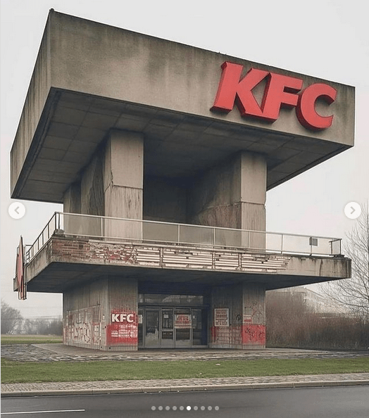 Esempio di KFC brutalista