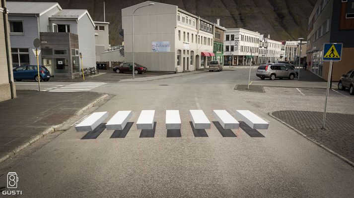 Le strisce pedonali in 3D in Islanda: dove, perché, come?