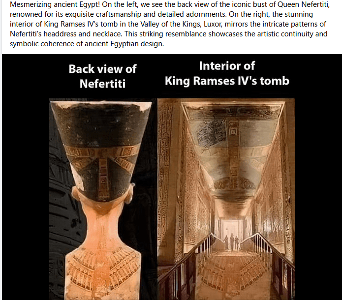 La tomba di Ramsete IV è davvero fatta a forma di Nefertiti?