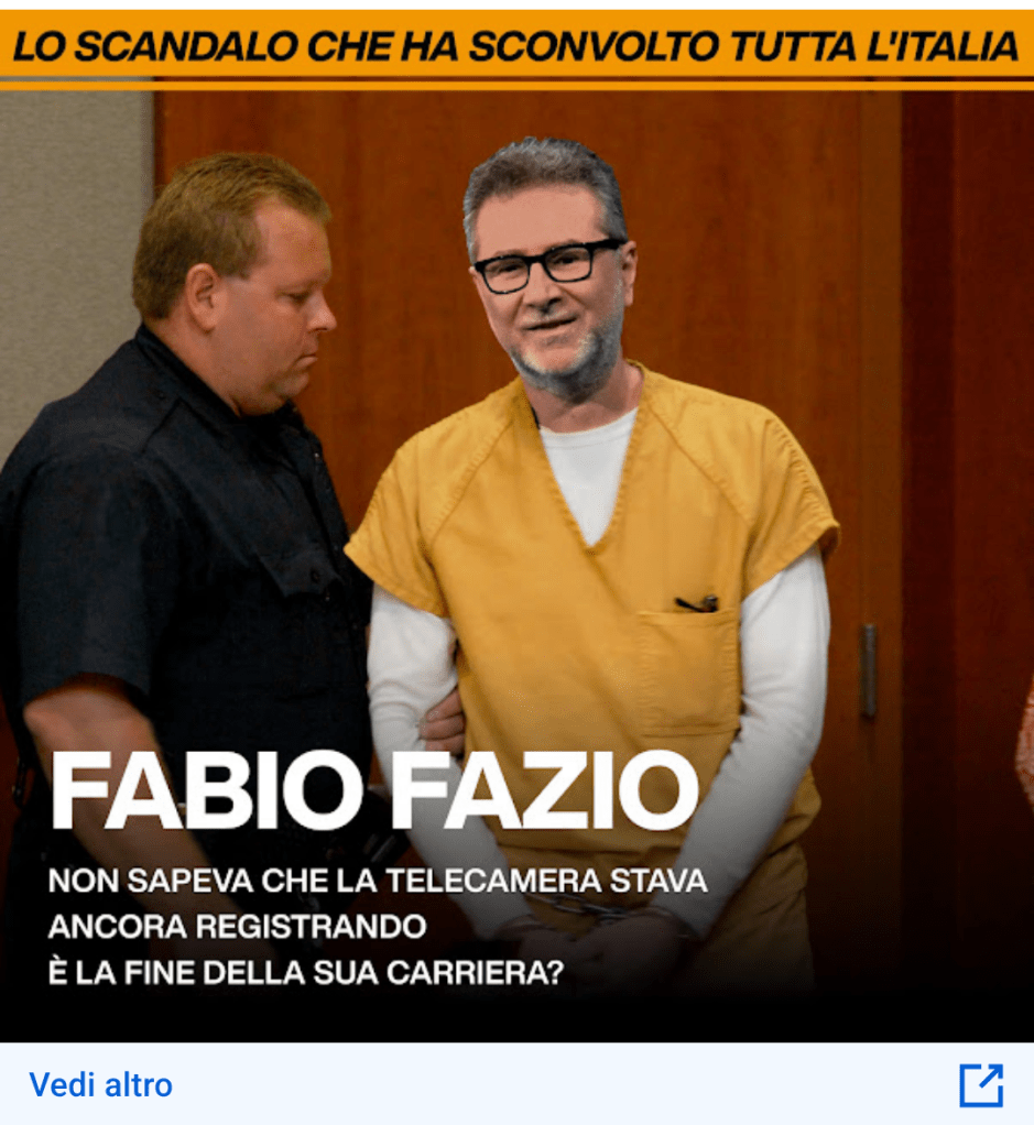 Il meme di Fabio Fazio arrestato da Bankitalia (e menato pure) arriva su YouTube