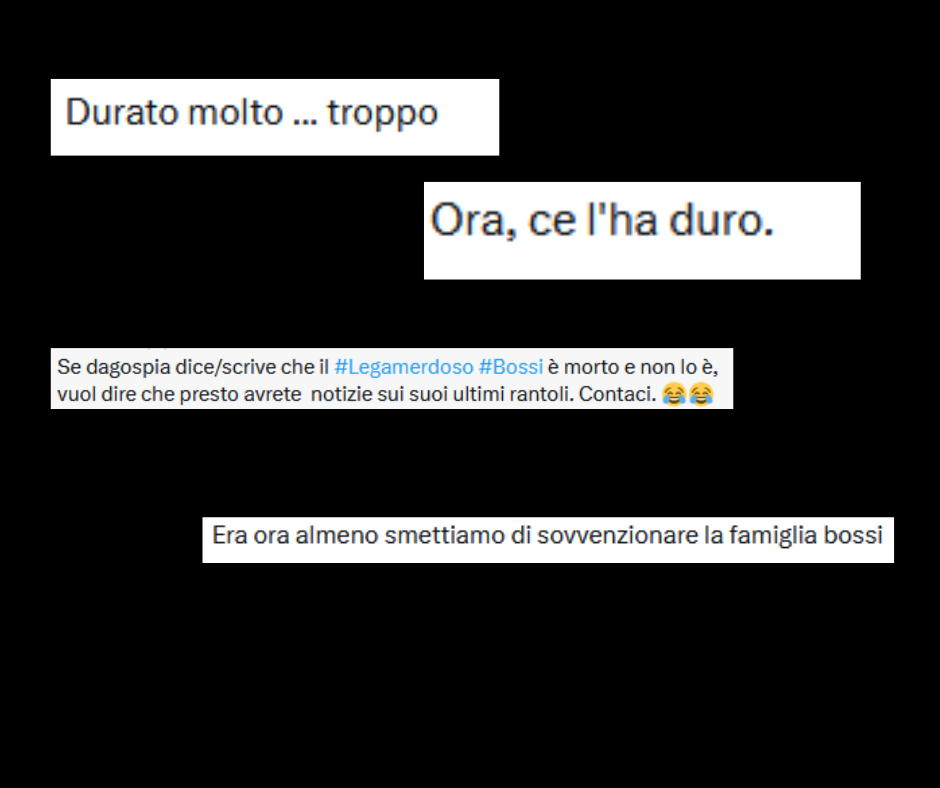 Esempi di commenti poco civili