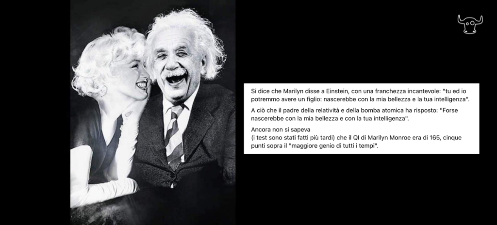 No, non è vero che Marylin Monroe aveva un QI superiore a quello di Albert Einstein (e neppure ne hanno parlato)