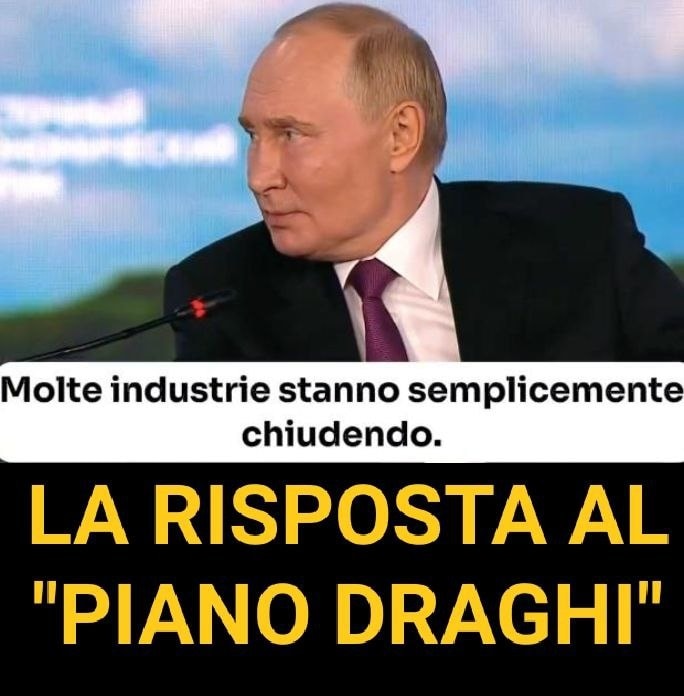 Il video di Putin che risponde a Draghi è stato girato prima che Draghi parlasse