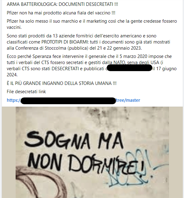 No, non è vero che i vaccini Pfizer sono prototipi di bioarmi prodotti da società militari