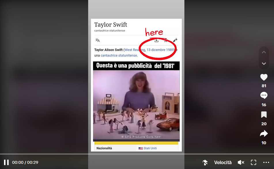 Taylor Swift è un robot che viene dal futuro? No