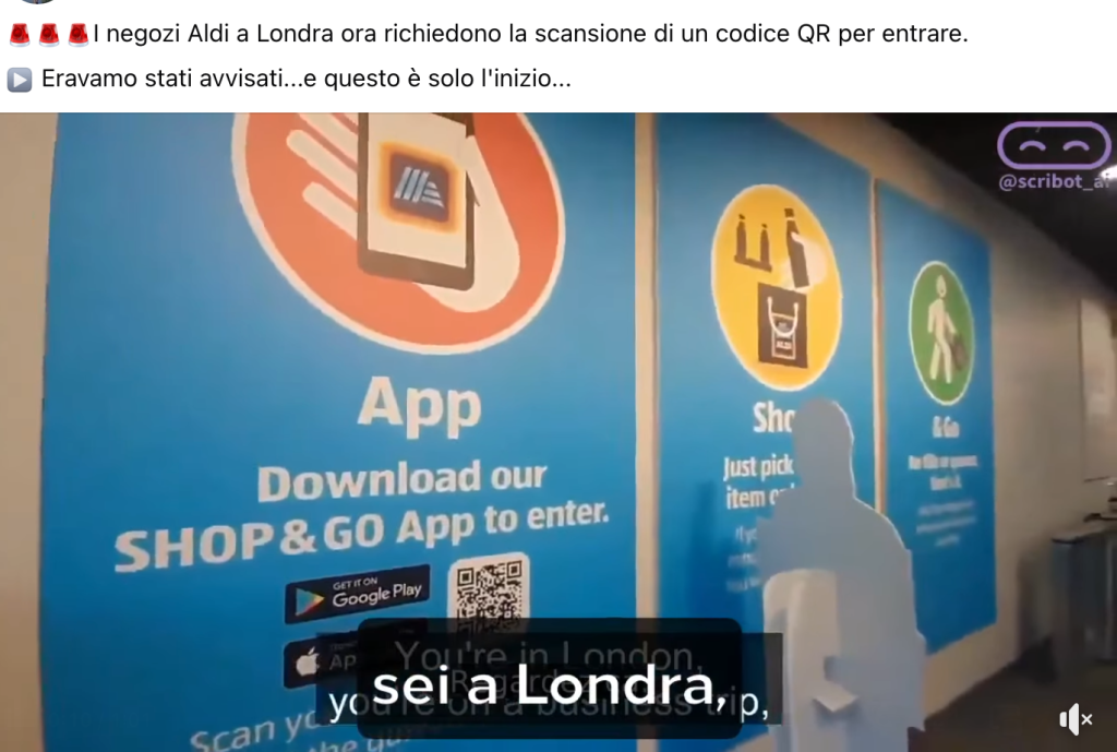 Non è vero che nella "prigione digitale" dei negozi Aldi non puoi mangiare senza QR Code