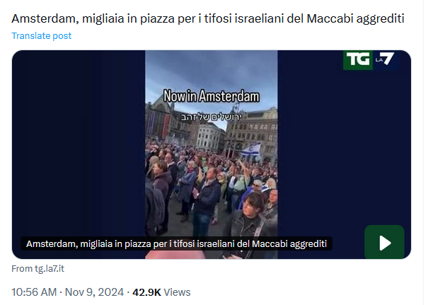 Il video su La7