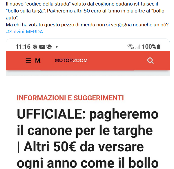  è una fake news