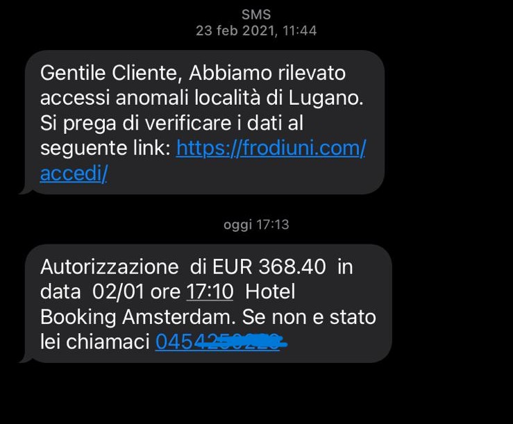 Attenti al caso di SMishing a nome Unicredit